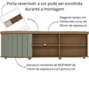 Ver imagem 4 de Rack de Sala para Tv 75 Artely Magnum Carvalho Off White Menta