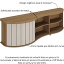 Ver imagem 6 de Rack de Sala para Tv 75 Artely Magnum Carvalho Off White Menta