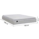Ver imagem 4 de Cama Box Baú Casal Queen Colchão Gazin com Molas Ensacadas Tower New Branco
