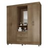 Guarda Roupa Casal Capela Lite Carvalho Oak - Móveis Leão - 1