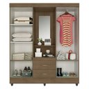 Ver imagem 2 de Guarda Roupa Casal Capela Lite Carvalho Oak - Móveis Leão