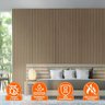 Kit 20 Painel Ripado Prime Madeira Pvc Carvalho Lisboa Dual Touch 2,9m X 16cm - 5