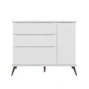 Ver imagem 6 de Cômoda Infantil 100% MDF com 3 Gavetas e 1 Porta Retrô Melinda Branca