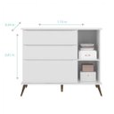 Ver imagem 4 de Cômoda Infantil 3 Gavetas 1 Porta Melinda