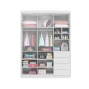 Ver imagem 7 de Guarda-Roupa Infantil 3 Portas e 4 Gavetas 220cm Pérola Branco