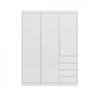 Guarda-Roupa Infantil 3 Portas e 4 Gavetas 220cm Pérola Branco - 8