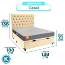 Ver imagem 3 de Kit Cabeceira + Cama Box Bau + Colchão Casal D23 Pro Inducol