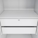 Ver imagem 2 de Quarto Modulado Adapt 9 Portas 2 Gavetas MDP 349cm Branco Nogueira