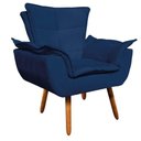 Ver imagem 3 de Kit 02 Poltronas Opala Suede Azul Marinho Pés Palito