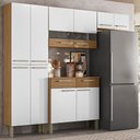 Ver imagem 2 de Cozinha com Balcao Nala 222 Cm Freijo Supremo Cp Ripado Freijo Ktp