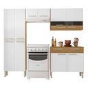 Ver imagem 1 de Cozinha com Balcao Nala 222 Cm Freijo Supremo Cp Ripado Freijo Ktp