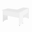 Ver imagem 4 de Escrivaninha em L F5 Office Moderno MDP 135cm Branco com Mesa Auxiliar 90cm F5 Office