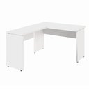 Ver imagem 2 de Escrivaninha em L F5 Office Moderno MDP 135cm Branco com Mesa Auxiliar 90cm F5 Office