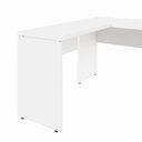Ver imagem 3 de Escrivaninha em L F5 Office Moderno MDP 135cm Branco com Mesa Auxiliar 90cm F5 Office