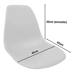 Banco Assento Cadeira Charles Eames Eiffel Polipropileno - 3