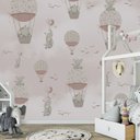 Ver imagem 4 de Papel de parede infantil para quarto de bebê Balão Rosa menina PP46