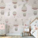 Ver imagem 5 de Papel de parede infantil para quarto de bebê Balão Rosa menina PP46