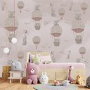 Ver imagem 3 de Papel de parede infantil para quarto de bebê Balão Rosa menina PP46