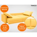 Ver imagem 5 de Sofá Tango 2,40M Sem Caixa, Retrátil e Reclinável Velosuede Canario - Netsofás