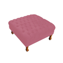 Ver imagem 1 de Puff Banco Retrô Luis Xv Capitonê 40 x 70 x 70cm Quarto Closet Rosa Barbie - LM DECOR