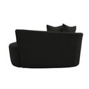 Ver imagem 6 de Namoradeira Sofá Feijão Hana Orgânica Veludo Preto