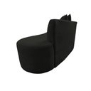 Ver imagem 5 de Namoradeira Sofá Feijão Hana Orgânica Veludo Preto