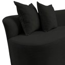 Ver imagem 7 de Namoradeira Sofá Feijão Hana Orgânica Veludo Preto