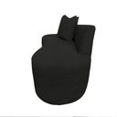 Ver imagem 4 de Namoradeira Sofá Feijão Hana Orgânica Veludo Preto