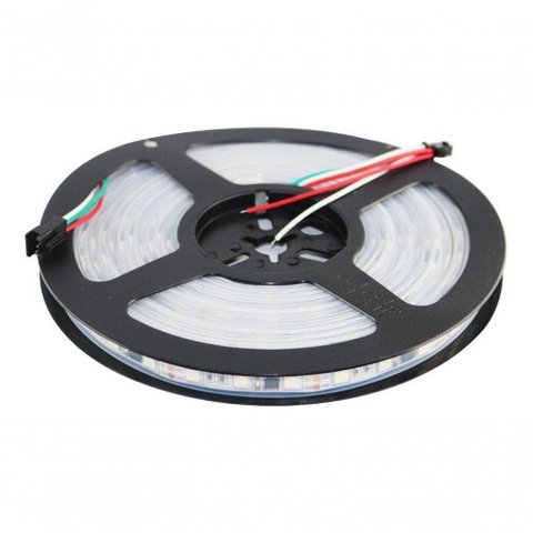 Fita Led Rgb Digital 2811 12v 366 Efeitos 300 Leds 5 Metros