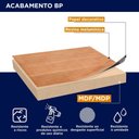 Ver imagem 3 de Escrivaninha de Escritório Industrial Concept 120cm Yescasa Marrom/Acácia/Preto