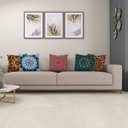 Ver imagem 2 de Kit 5 Capa de Almofada 40cm X 40cm Decorativas Estampadas Digital Coloridas Sala Sofá Quarto Mandala