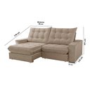 Ver imagem 3 de Sofá Livy Veludo 02 Módulos de 90cm B25cm Meu Sofá Online