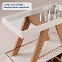 Ver imagem 4 de Carrinho Bar Taj - Cor: Natural/Off White