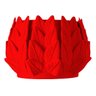 Vaso para Enfeite Decorativo em Formato de Folhas - Vermelho - 1