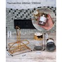 Ver mais imagens de Porta Condimento Redondo C/ 2 Frascos, Organizador de Cozinha Dourado - Cor Ouro Efeito de Mármore L