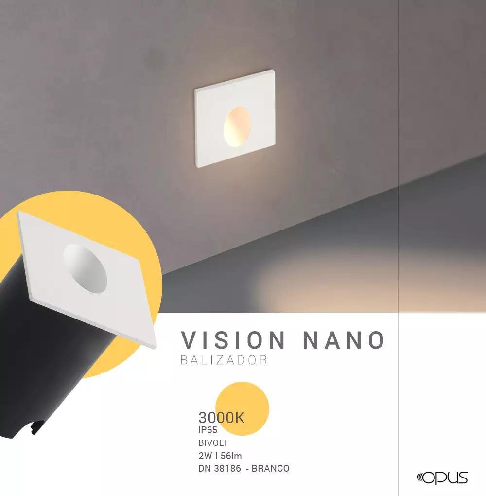 Balizador Led Opus Nano Vision 2w 3000k Bivolt Ip65 Alumínio - 2