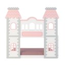Ver imagem 1 de Beliche Montessoriano Castelo Encantado - Madeira Maciça Branco/cinza/rosa | Housin