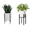 Ver imagem 2 de Suporte Tripé de ferro  para plantas de chão  jardim floreira