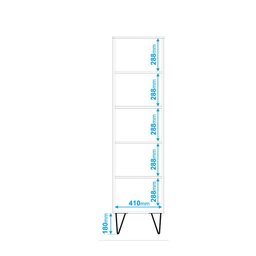 Armário para Cozinha com 2 Portas e Pés Aramados - Branco - 5