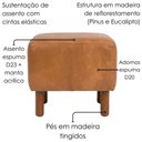 Ver imagem 5 de Puff Decorativo Verso 45x51 cm Pes Madeira Courino Tcs 727 Moll