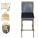 Ver imagem 4 de Mesa Bistro e 2 Banquetas Roma Fendi Corda Náutica 12 Trama Original