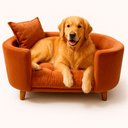 Ver imagem 1 de Sofá Caminha Grande Porte Pet Luxo em Sued Premium: Terracota