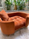 Ver imagem 2 de Sofá Caminha Grande Porte Pet Luxo em Sued Premium: Terracota