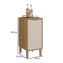 Ver imagem 4 de Balcão de Cozinha 40 Cm Colors 1 Porta 100% Mdf Freijó/nazca - Kits Paraná