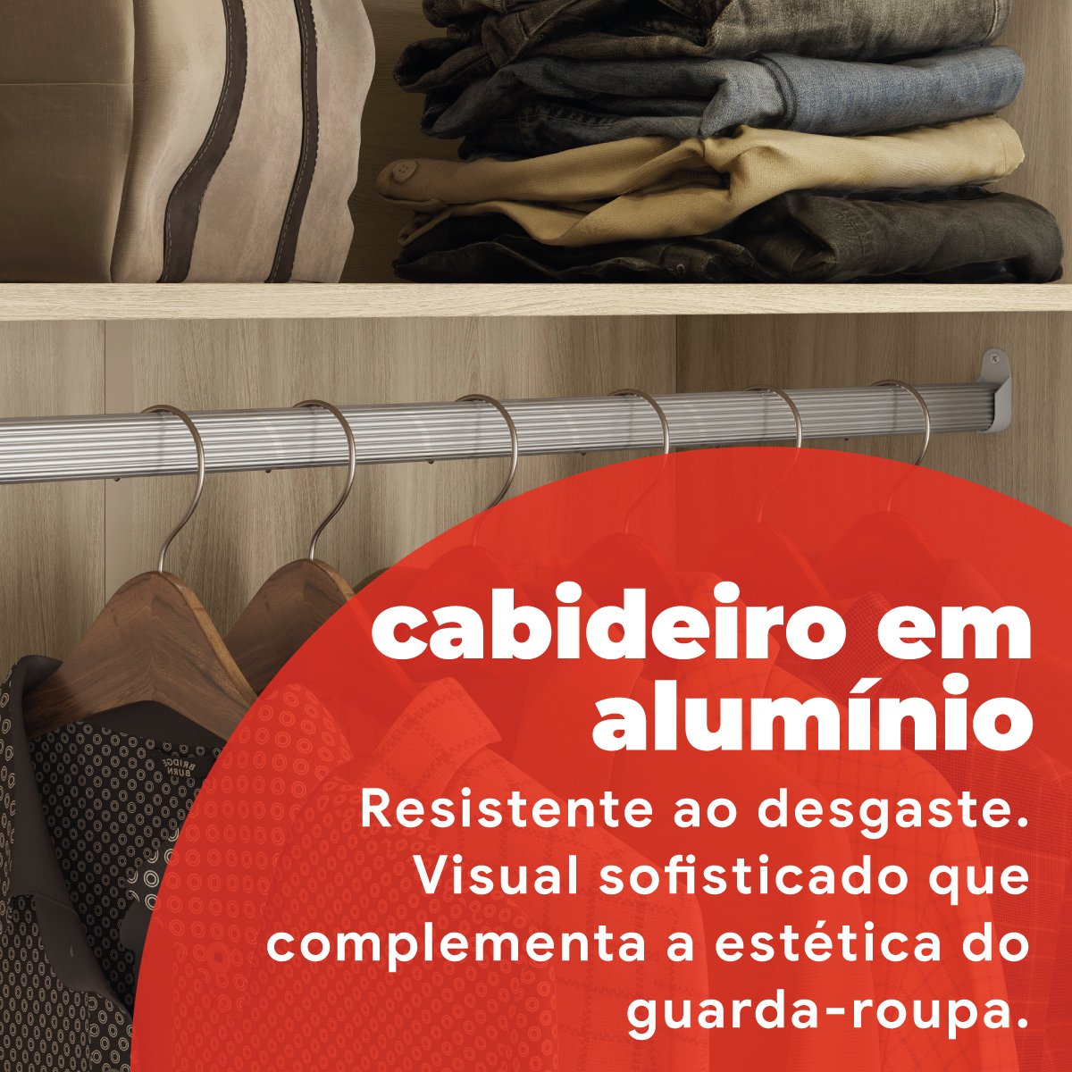 Guarda Roupa Casal com 3 Portas e 1 com 4 Espelhos 100% MDF London Yescasa - 13