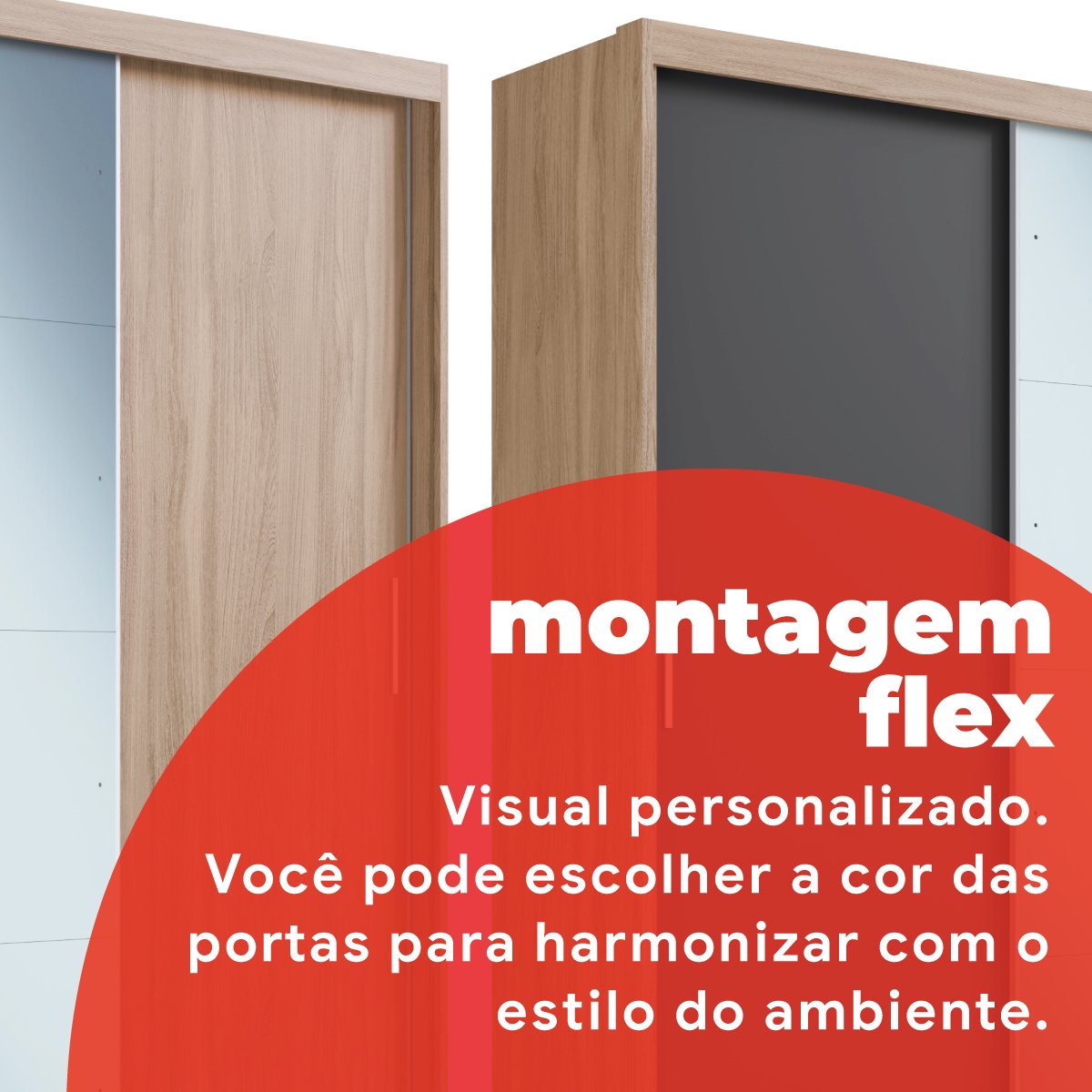 Guarda Roupa Casal com 3 Portas e 1 com 4 Espelhos 100% MDF London Yescasa - 14