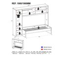 Ver imagem 4 de Roupeiro com Cama Multimóveis para Colchão 190x90cm Branca