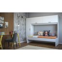 Ver imagem 5 de Roupeiro com Cama Multimóveis para Colchão 190x90cm Branca