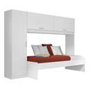 Ver imagem 1 de Roupeiro com Cama Multimóveis para Colchão 190x90cm Branca