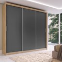Ver imagem 1 de Guarda Roupa Casal 3 Portas 100% MDFLondon Yescasa